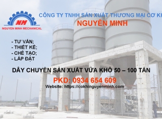 Doanh nghiệp tiên phong trong lĩnh vực thiết kế, lắp đặt dây chuyền sản xuất vữa khô