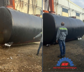 QUI TRÌNH CHẾ TẠO BỒN  CHỨA  XĂNG DẦU ÂM 