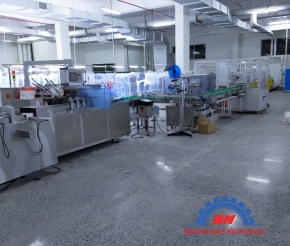 DÂY CHUYỀN ĐÓNG HỘP GANG TAY Y TẾ TỰ ĐỘNG