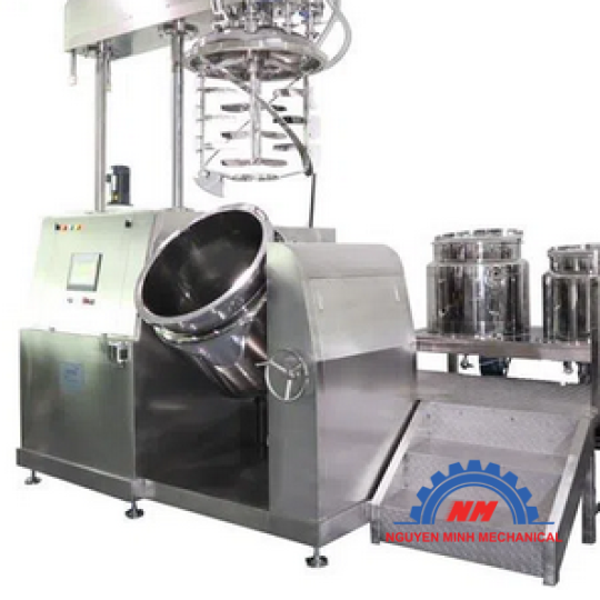 MÁY KHUẤY TRỘN NHŨ HÓA CHÂN KHÔNG CHO NGHÀNH MỸ PHẨM