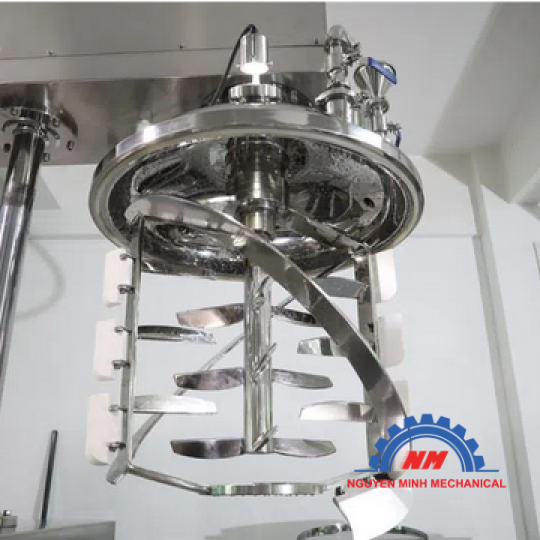 MÁY KHUẤY TRỘN NHŨ HÓA CHÂN KHÔNG CHO NGHÀNH MỸ PHẨM