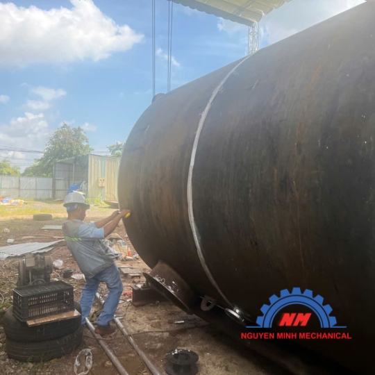 QUI TRÌNH CHẾ TẠO BỒN  CHỨA  XĂNG DẦU ÂM 